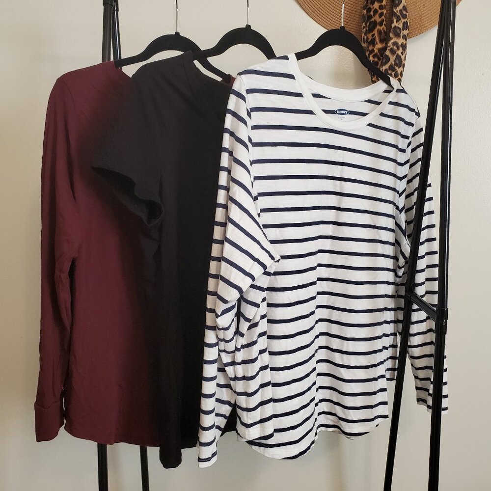 Old Navy XXL Striped long sleeve t-shirt & 2 others